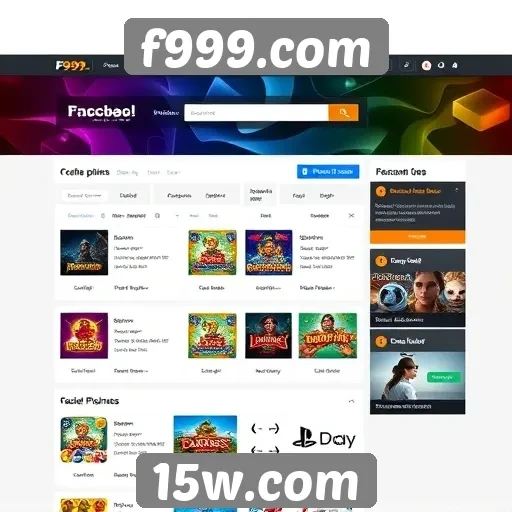 Análise da interface do usuário do site f999.com